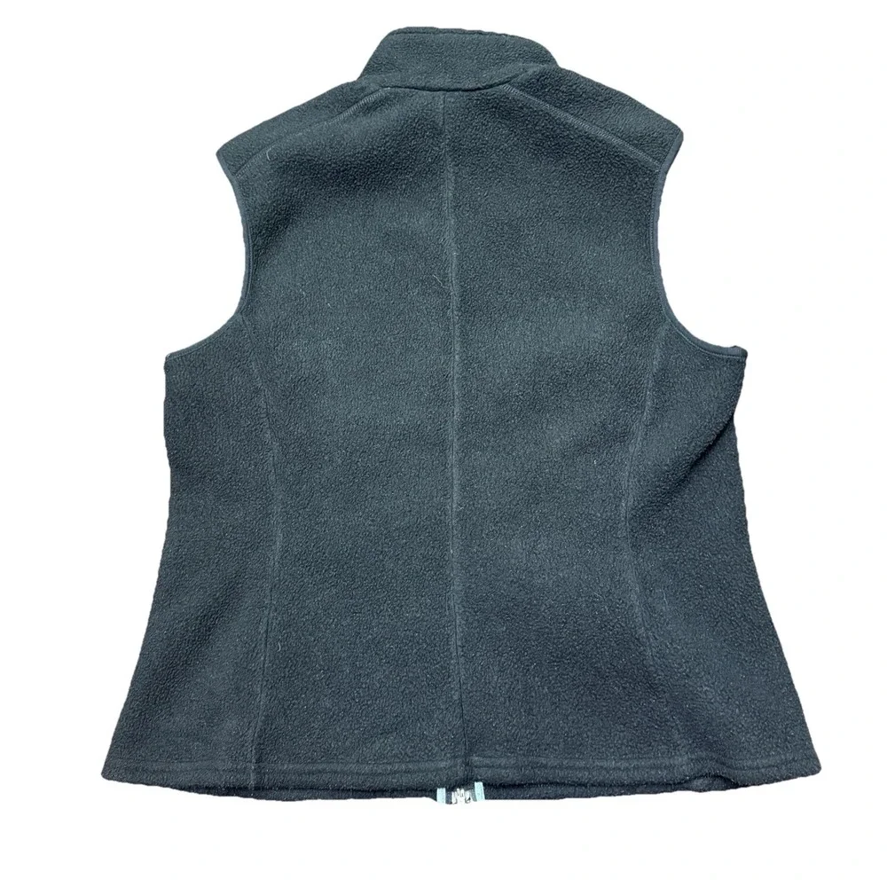 Patagonia Womens‎ Flyer Full Zip Fleece Vest Size Large Made in USA Hiking Black - Picture 2 of 5